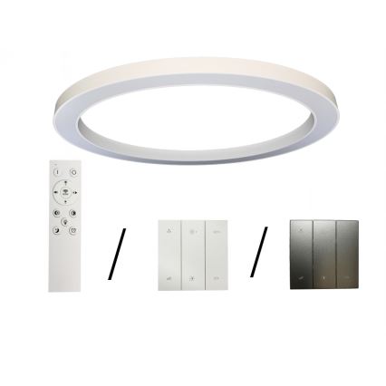 LED-kattovalaisin 115 W, 230 V, 3000/4000/6500 K, Ø 120 cm, valkoinen