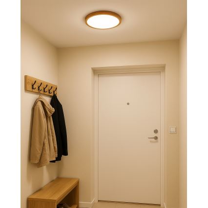 LED-kattovalaisin 18W/230V 3000/4000/6500K, halkaisija 23 cm, beige