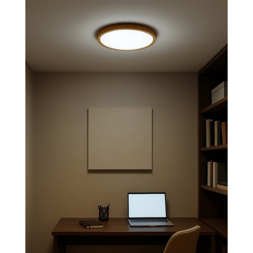 LED-kattovalaisin 18W/230V 3000/4000/6500K, halkaisija 23 cm, beige