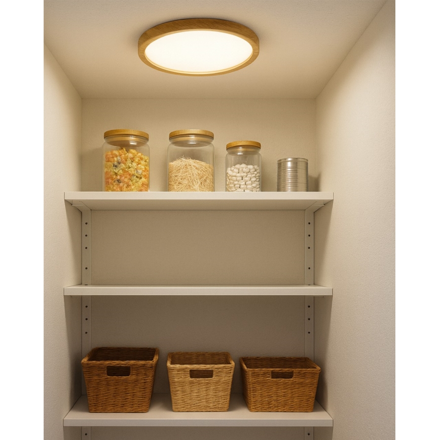 LED-kattovalaisin 18W/230V 3000/4000/6500K, halkaisija 23 cm, beige