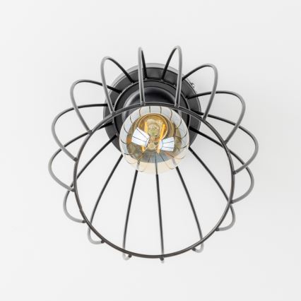 LED-kattovalaisin 1xE27/6,5W/230V musta