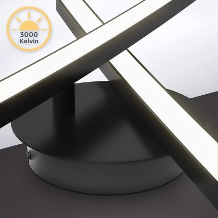 LED-kattovalaisin 2 x LED / 6 W / 230 V / 3000 K musta