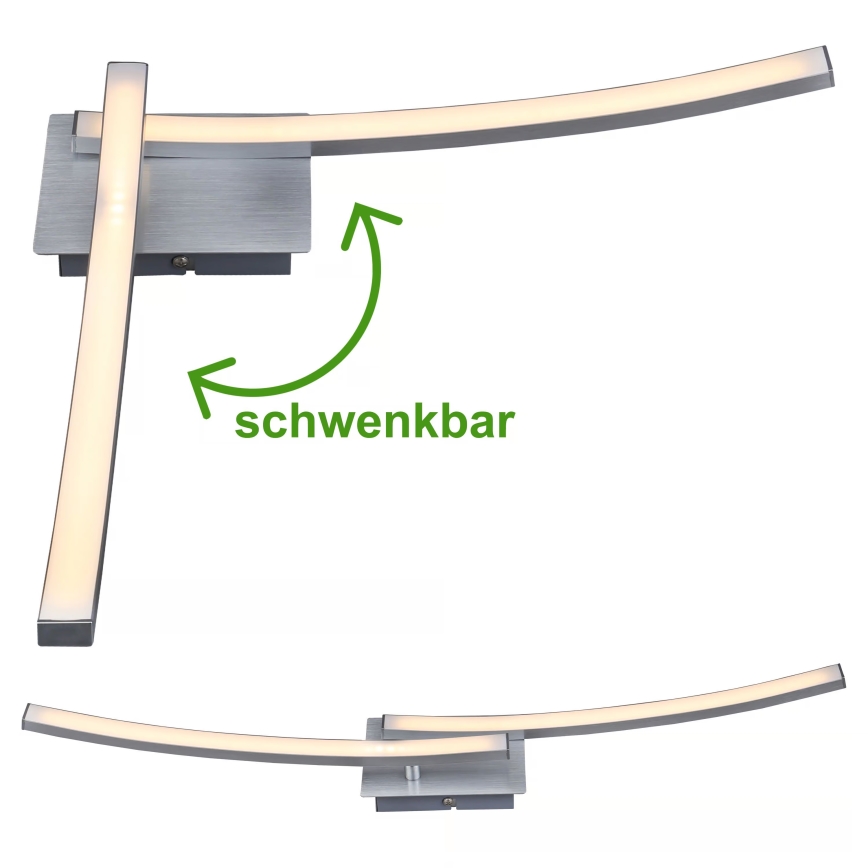 LED-kattovalaisin 2xLED/6W/230V 3000K mattakromi