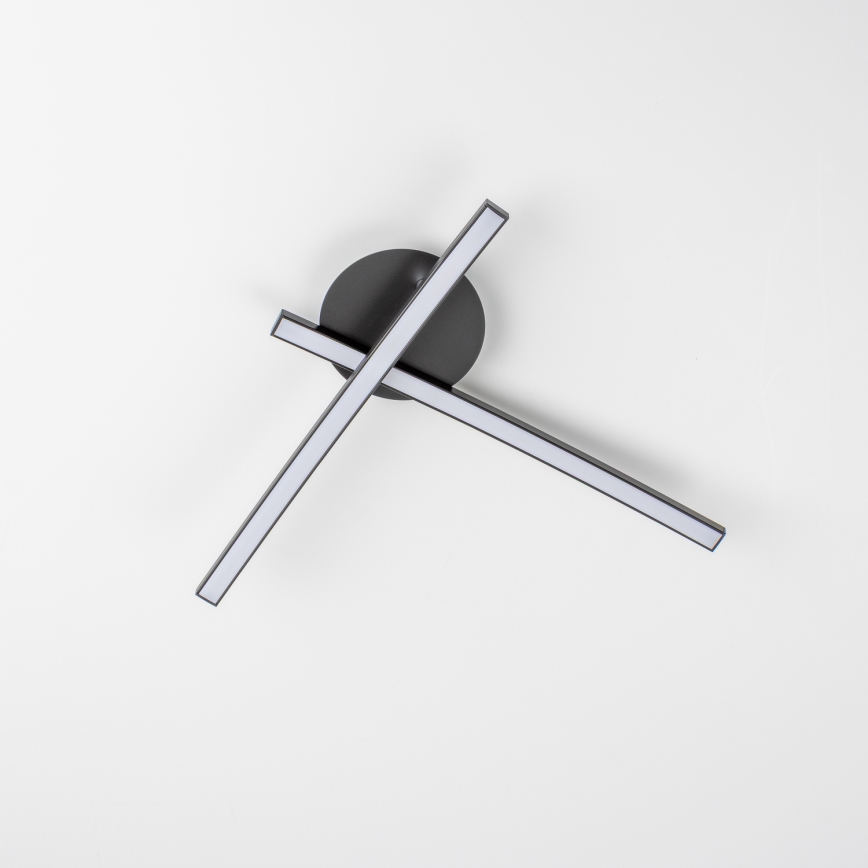 LED-kattovalaisin 2xLED/6W/230V musta