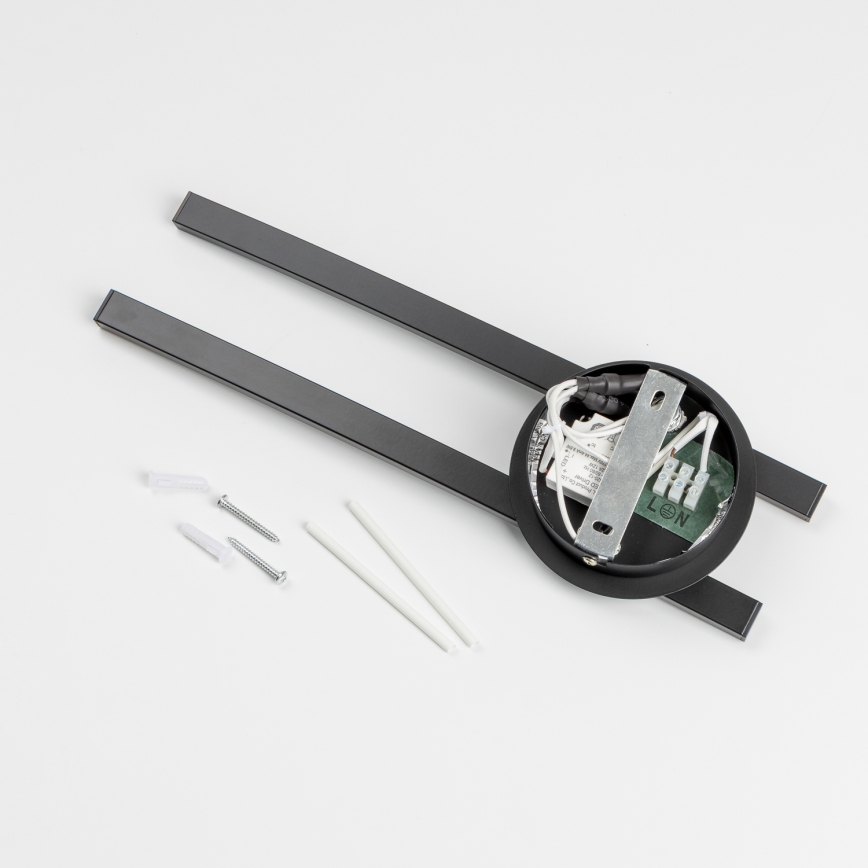 LED-kattovalaisin 2xLED/6W/230V musta