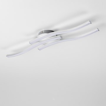 LED-kattovalaisin 3xLED/6W/230V 3000K hopeanvärinen