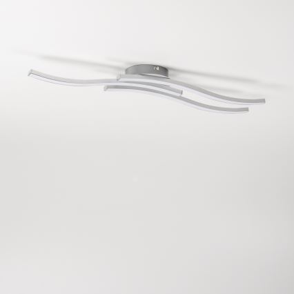 LED-kattovalaisin 3xLED/6W/230V 3000K hopeanvärinen