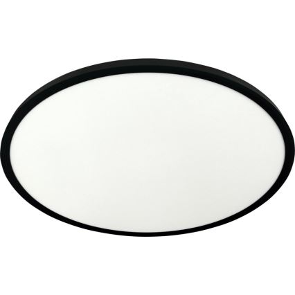 LED-kattovalaisin 40 W / 230 V, säädettävä valonväri 3000/4000/6500 K, Ø 50 cm, musta