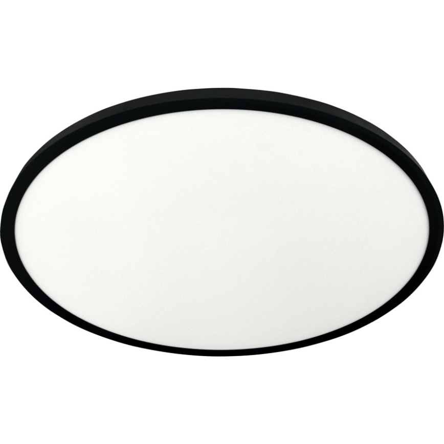 LED-kattovalaisin 40 W / 230 V, säädettävä valonväri 3000/4000/6500 K, Ø 50 cm, musta