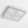 LED-kattovalaisin 4xLED/5W/230V 3000K 28x28 cm mattakromi