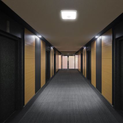 LED-kattovalaisin anturilla SAMSUNG CHIP LED/12W/230V 3000/4000/6000K 25x25 cm valkoinen