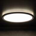 LED-kattovalaisin AZPO LED/11,8W/230V 3000/4000/6000K halkaisija 22,5 cm IP54 musta