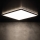 LED-kattovalaisin AZPO LED/12,3W/230V 3000/4000/6000K 22,5x22,5 cm IP54 musta
