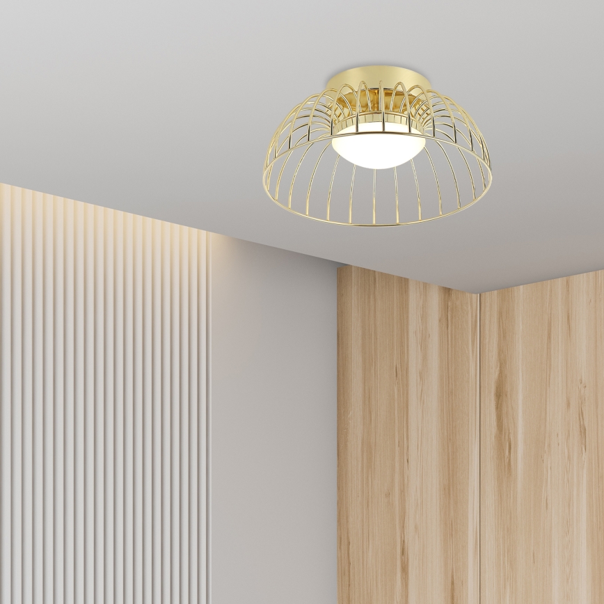 LED-kattovalaisin BETSY LED/12W/230V halkaisija 25 cm kultainen