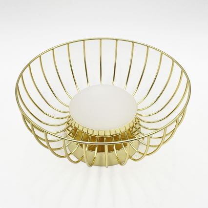 LED-kattovalaisin BETSY LED/12W/230V halkaisija 25 cm kultainen