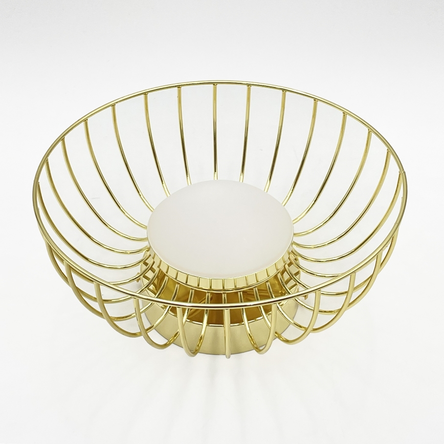 LED-kattovalaisin BETSY LED/12W/230V halkaisija 25 cm kultainen