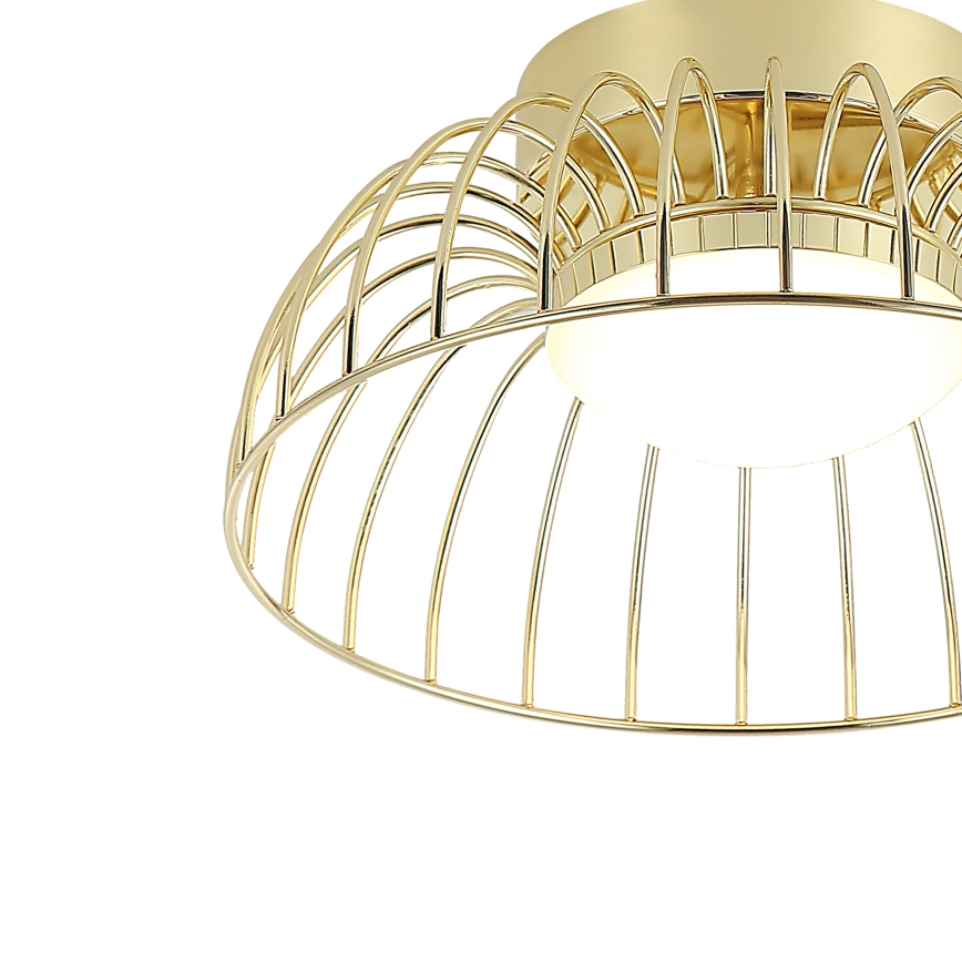 LED-kattovalaisin BETSY LED/12W/230V halkaisija 25 cm kultainen