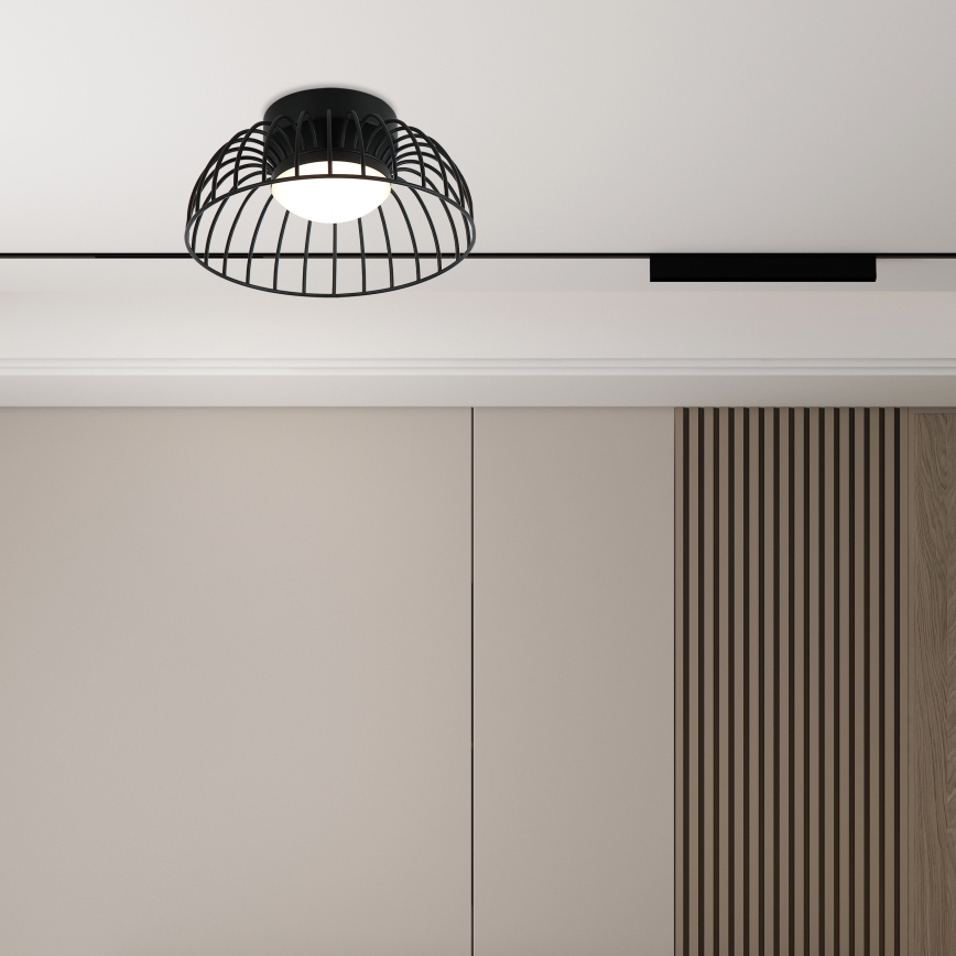 LED-kattovalaisin BETSY LED/12W/230V, halkaisija 25 cm, musta