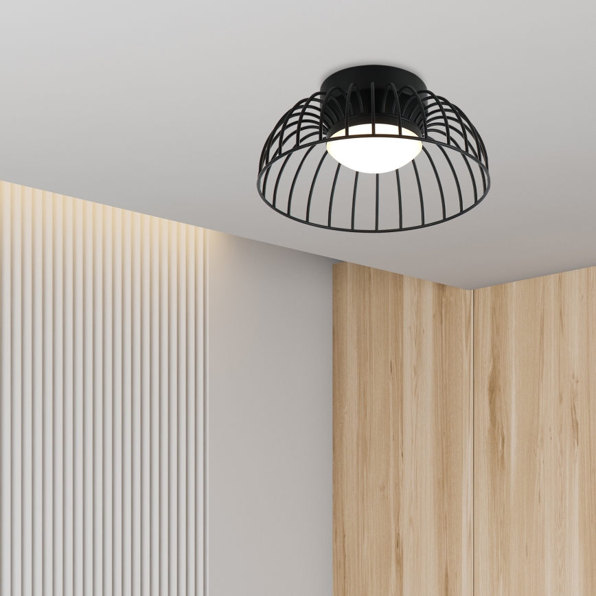 LED-kattovalaisin BETSY LED/12W/230V, halkaisija 25 cm, musta