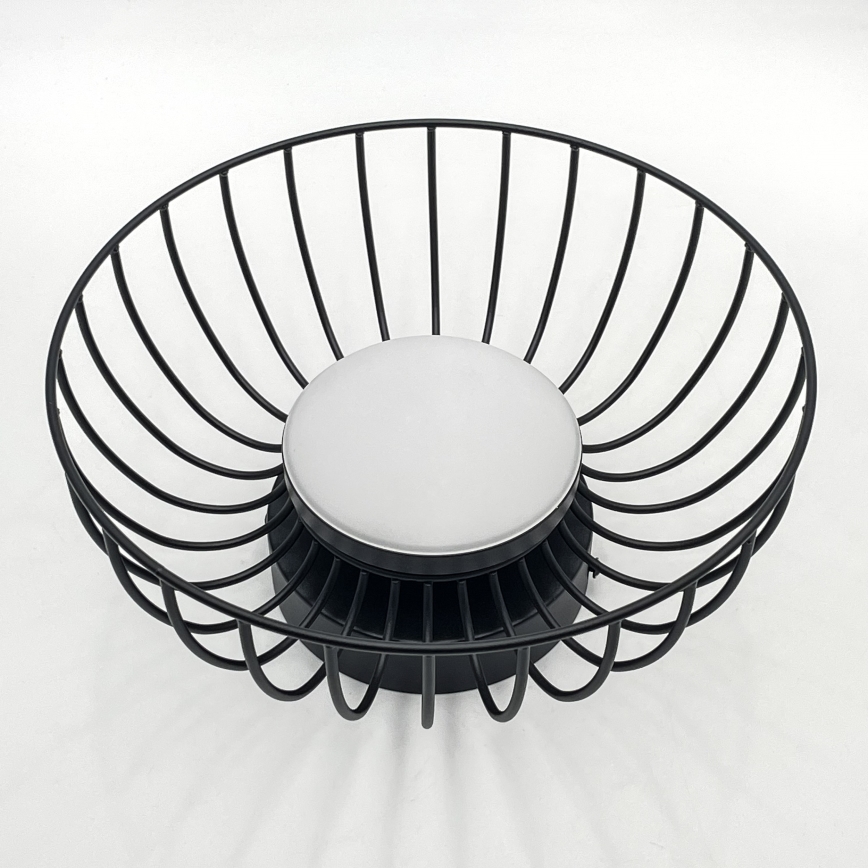 LED-kattovalaisin BETSY LED/12W/230V, halkaisija 25 cm, musta