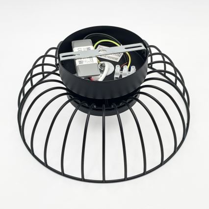 LED-kattovalaisin BETSY LED/12W/230V, halkaisija 25 cm, musta