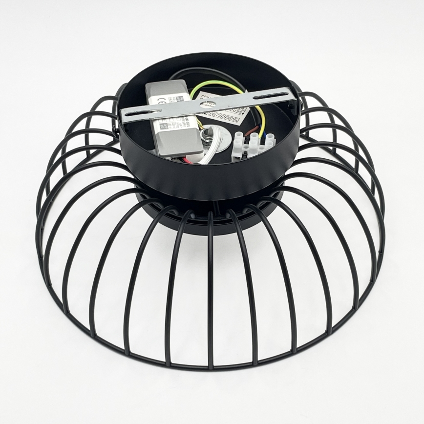 LED-kattovalaisin BETSY LED/12W/230V, halkaisija 25 cm, musta