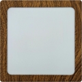 LED-kattovalaisin BLOCK LED/12W/230V 4200K 16,3x16,3 cm ruskea
