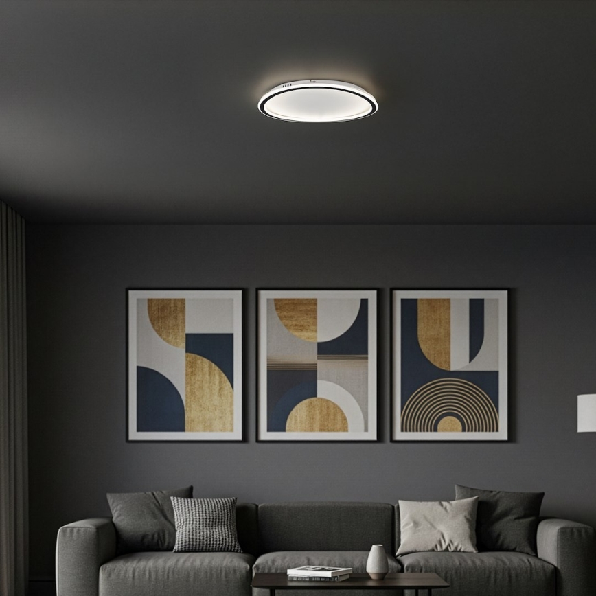 LED-kattovalaisin CALI, 30 W / 230 V, halkaisija 40 cm, musta