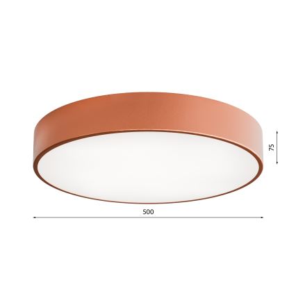 LED Kattovalaisin CLEO LED/69W/230V 3000K Ø 50 cm kuparinvärinen