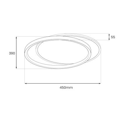 LED-kattovalaisin CORDOBA LED/30W/230V valkoinen