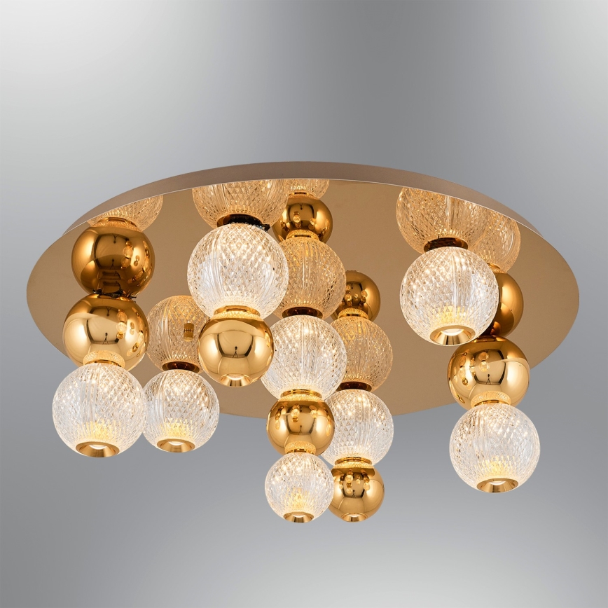 LED-kattovalaisin CREMONA LED/37W/230V 3000K kultainen