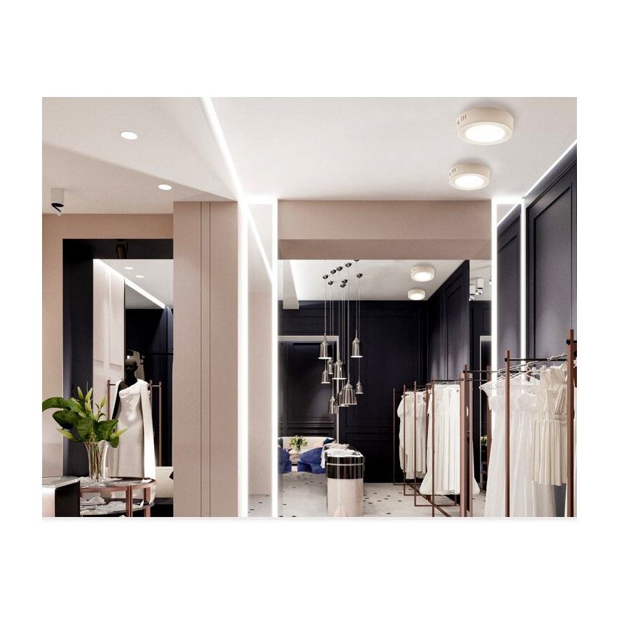 LED-kattovalaisin DIEGO LED/12W/230V 4000K IP40 Ø 16,5 cm valkoinen