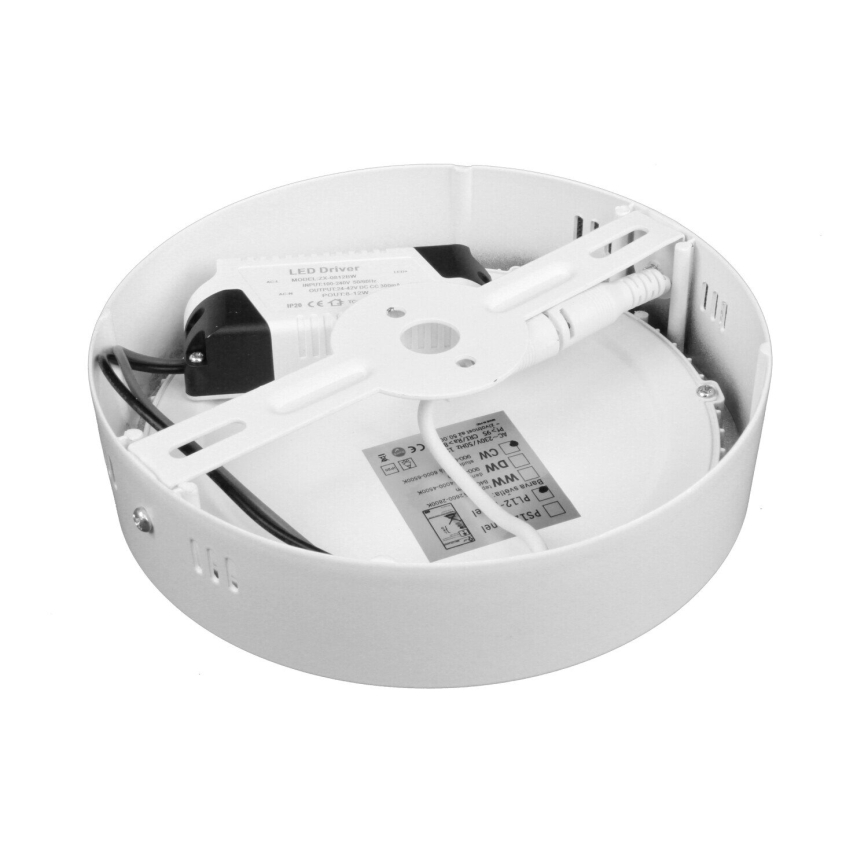 LED-kattovalaisin DIEGO LED/12W/230V 4000K IP40 Ø 16,5 cm valkoinen