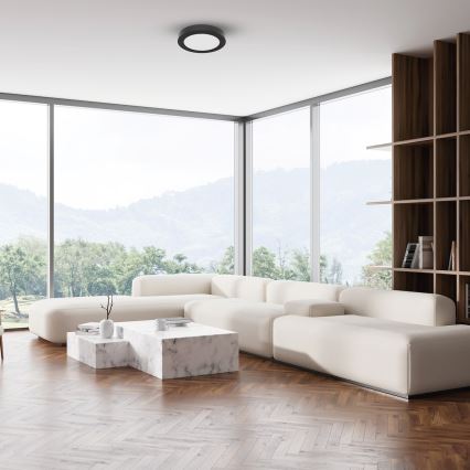 LED-kattovalaisin EVORA LED/6W/230V 3000/4000/6000K halkaisija 14 cm musta