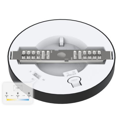 LED-kattovalaisin EVORA LED/6W/230V 3000/4000/6000K halkaisija 14 cm musta