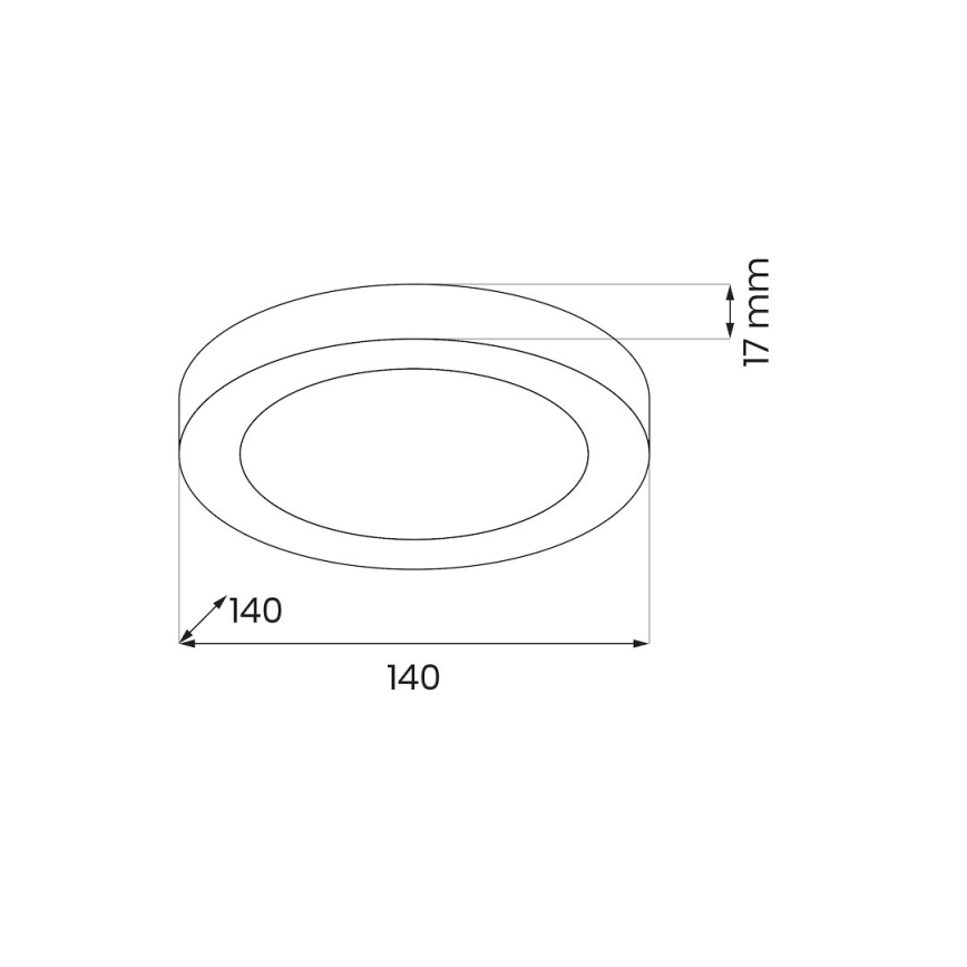 LED-kattovalaisin EVORA LED/6W/230V 3000/4000/6000K Ø 14 cm valkoinen