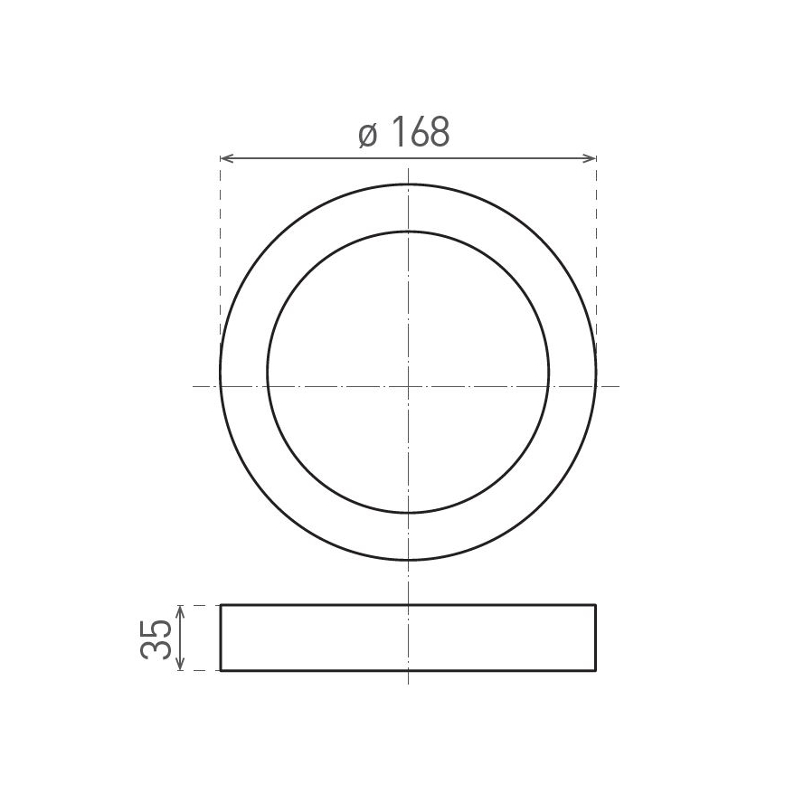LED-kattovalaisin FENIX LED/12W/230V 2900/3900/5800K halkaisija 16,8 cm valkoinen