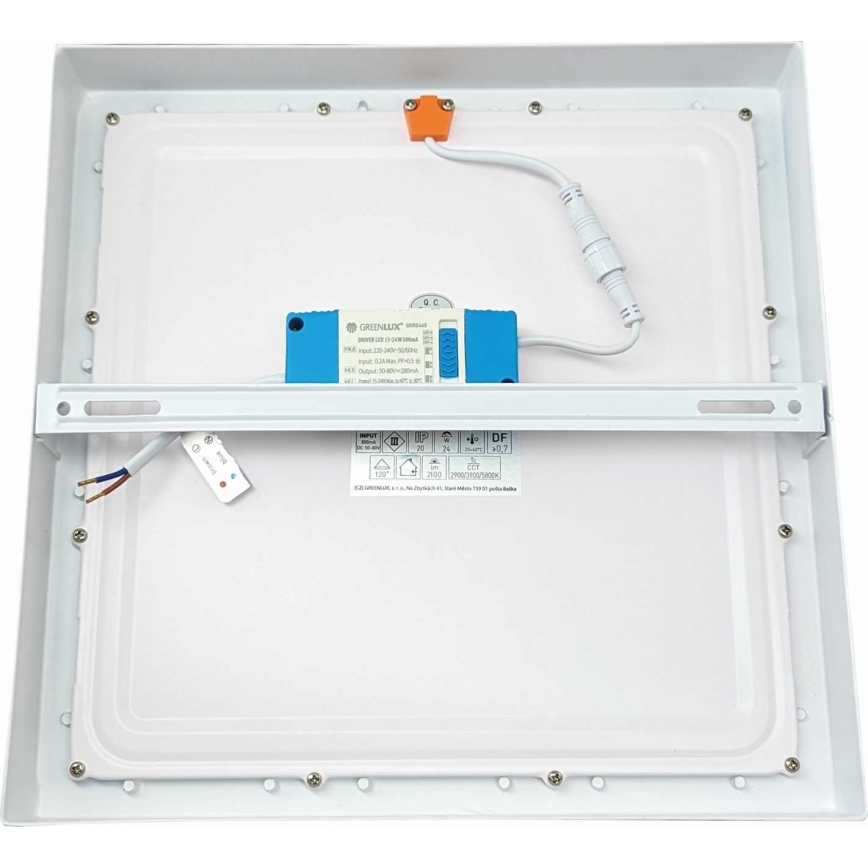 LED-kattovalaisin FENIX LED/24W/230V 2900/3900/5800K 29,5x29,5 cm valkoinen