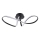 LED-kattovalaisin FLAVIA LED/33W/230V 24x61 cm musta