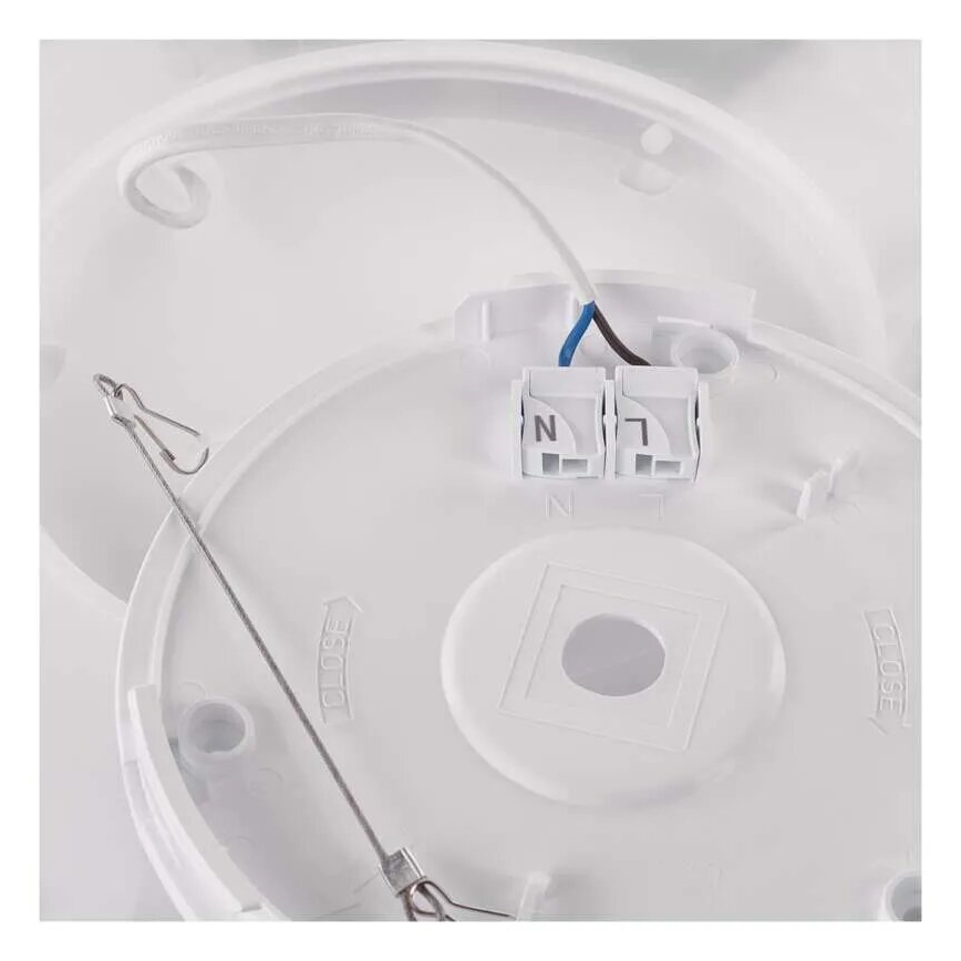 LED-kattovalaisin FLORI LED/22W/230V 4000K musta 42x42 cm