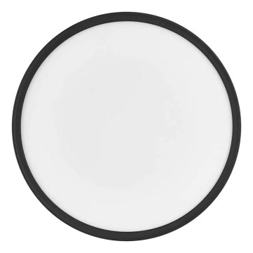 LED-kattovalaisin FLORI LED/22W/230V 4000K musta halkaisija 42 cm