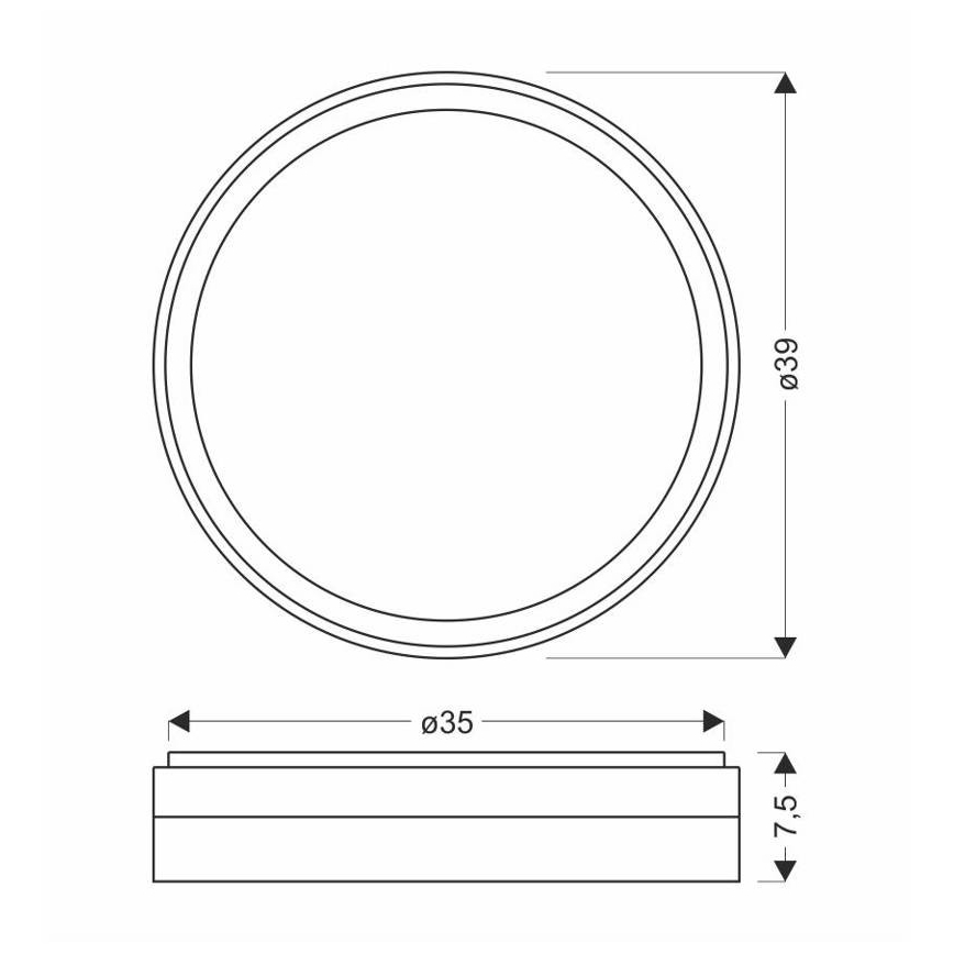 LED-kattovalaisin FLORIDA LED/24W/230V valkoinen
