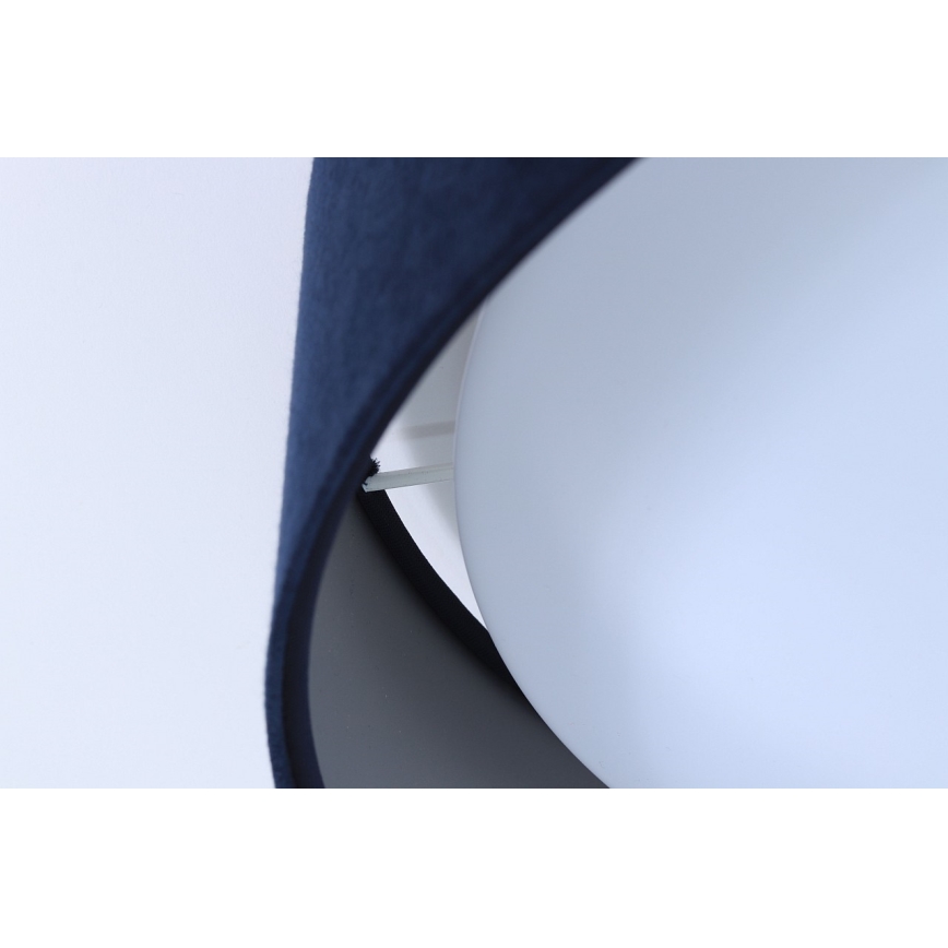 LED Kattovalaisin GALAXY 1xLED/24W/230V Ø 44 cm sininen/hopea