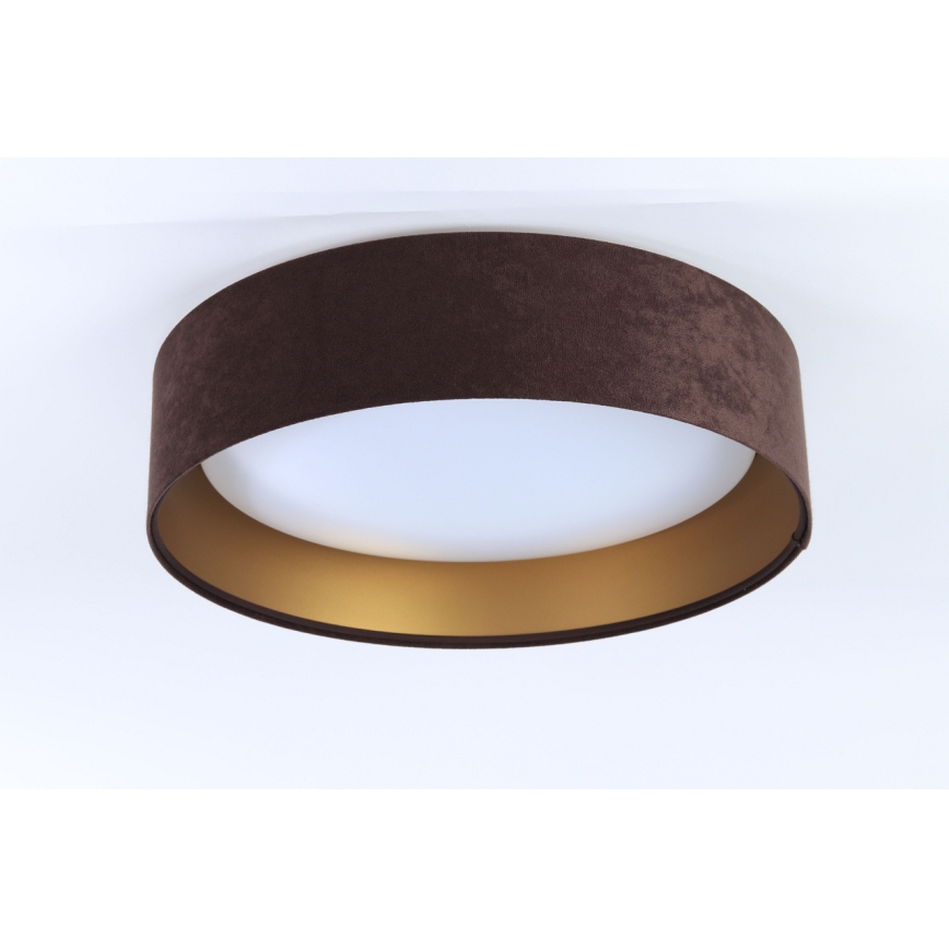 LED Kattovalaisin GALAXY LED/24W/230V Ø 44 cm ruskea/kulta