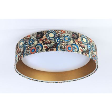 LED Kattovalaisin GALAXY LED/24W/230V Ø 44 cm monivärinen/kulta