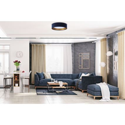 LED-kattovalaisin GALAXY LED/24W/230V Ø 44 cm sininen/kultainen