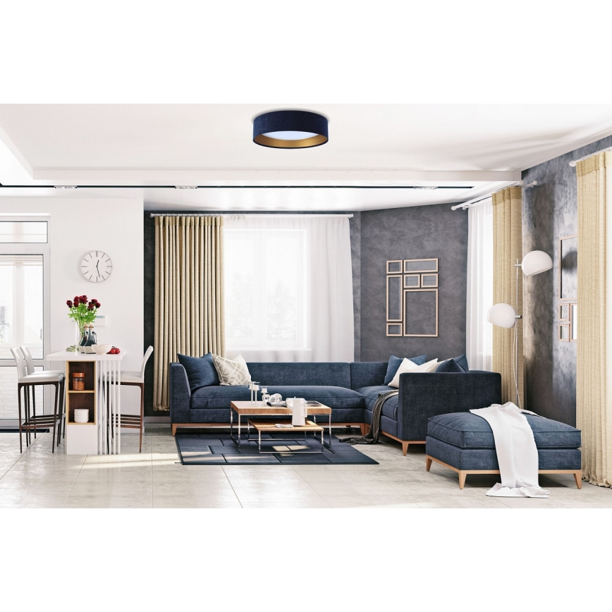 LED-kattovalaisin GALAXY LED/24W/230V Ø 44 cm sininen/kultainen