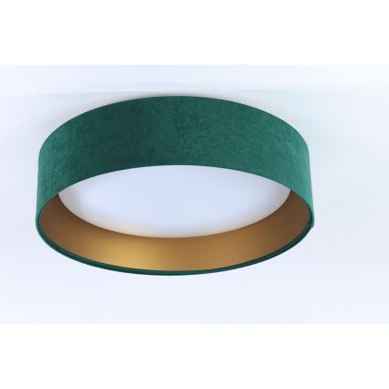 LED Kattovalaisin GALAXY LED/24W/230V Ø 44 cm vihreä/kulta