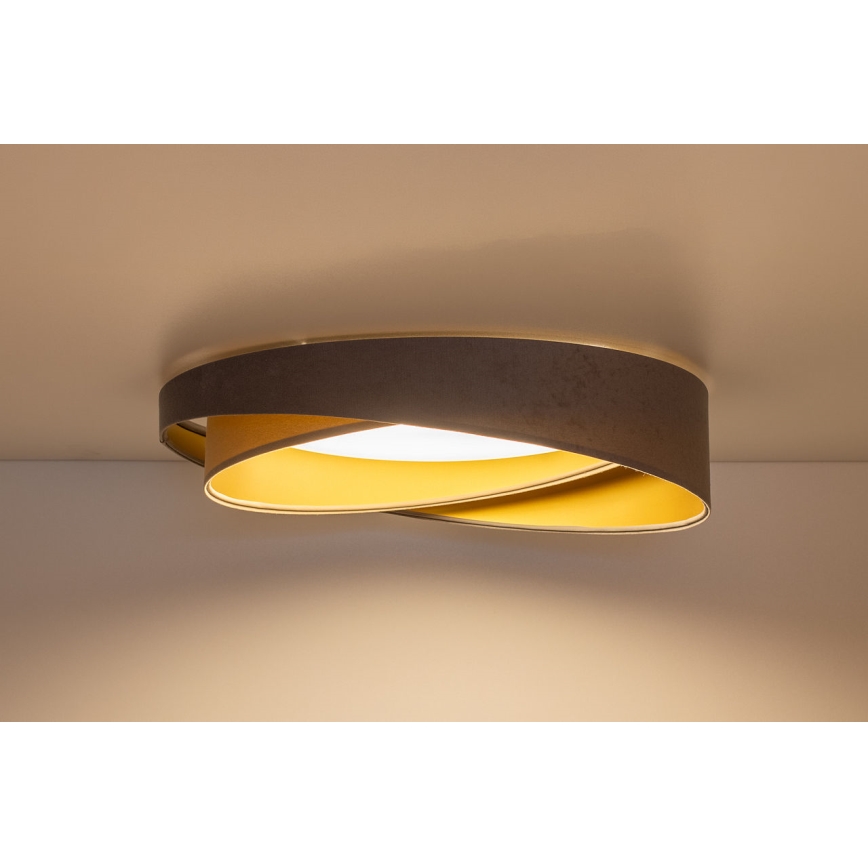 LED-kattovalaisin GALAXY MODERN LED/24W/230V halkaisija 55 cm harmaa/beige/kulta