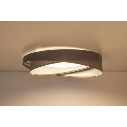 LED-kattovalaisin GALAXY MODERN LED/24W/230V, halkaisija 55 cm, harmaa/hopea